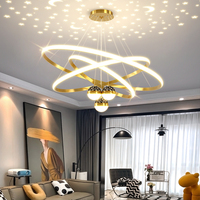 Contemporain Hôtel Chambre Salon Intérieur Lumière Décoration Surface Monté Rond Moderne Led projection Plafonnier