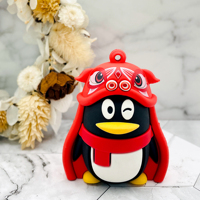 Porte-clés promotionnel en PVC souple 3D personnalisé, porte-clés publicitaire en forme de lion, de danseur ou de pingouin