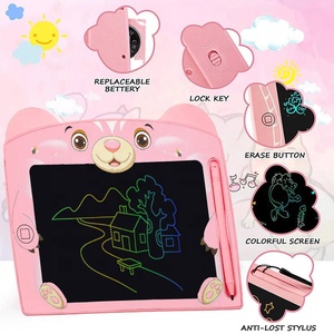 Samtoy 8.5 pollici Cartoon Bear <span class=keywords><strong>colorato</strong></span> Pad magnetico tavolo da <span class=keywords><strong>disegno</strong></span> tavoletta da scrittura Doodle Board lavagna LCD per i più piccoli - Product Image 3