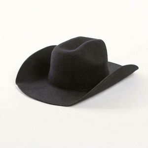 Chapeau Bowler en Feutre Cowboy Jazz Unisexe à Large Bord, Style Vintage Décontracté, pour l'Extérieur, Quatre Saisons, en Laine Feutrée, Vente en Gros - Product Image 1