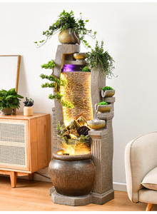 Decoración Minimalista Retro para Piso, <span class=keywords><strong>Fuente</strong></span> <span class=keywords><strong>de</strong></span> Agua Hecha a Mano, Decoración <span class=keywords><strong>de</strong></span> Feng Shui para Sala <span class=keywords><strong>de</strong></span> Estar, Vestíbulo <span class=keywords><strong>de</strong></span> Hotel, Tienda, Adorno Interior para Piso - Product Image 4