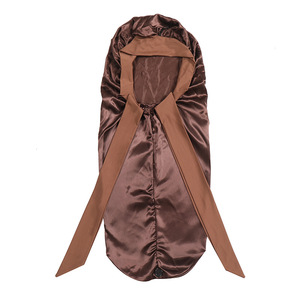 New Women Long Satin <b>Bonnet</b> Sleep Cap Silky Sleeping Cap with Wide Elastic Band Hair Care Curly Hair Natural Hair - Product Image 6