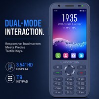 Teléfono Kosher con Botones, Octa Core Helio G81, Pantalla HD de 3.54 Pulgadas, 4G LTE, Doble SIM, Android 14, Carga Rápida, NFC, Batería de Larga Duración, Llamadas y Mensajes
