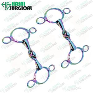 Horse Gag Bit Multi Color Loose <b>Ring</b> Tack Equestrian Bits Rainbow <b>Stainless</b> <b>Steel</b> by Hasni Surgical - Product Image 4