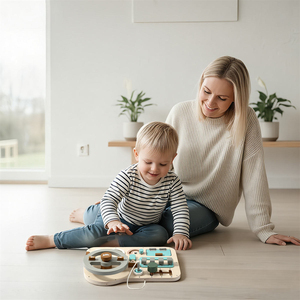 Nuevo Tablero de Actividades de Madera, Juguete Educativo Sensorial Esencial para el Desarrollo de la Inteligencia de Niños Pequeños - Product Image 3