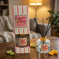 Diffuseur de parfum en cire de paraffine artisanal et écologique, senteur cocktail cosmopolite, aromathérapie moderne, Pâques, Ramadan