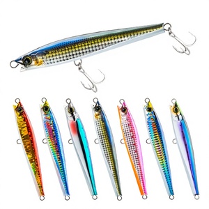 Señuelo de Pesca Japonés Tipo Minnow, 50g 110mm, Señuelo para Pesca de Atún Dorado, Señuelo de Largo Alcance para Pesca en Aguas Profundas, Modelo 9007 - Product Image 1