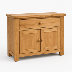 Modern Teak Solid Wood Durable <b>Kitchen</b> Cabinet Oak 1 Drawer 2 Door <b>Sideboard</b> - Export Wooden Furniture - Product Image 1