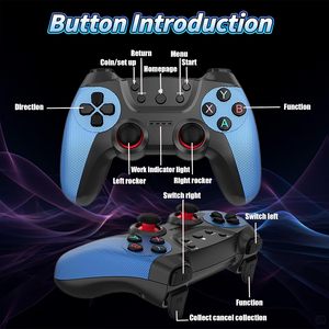เครื่องเล่นเกม X2 Blue Game Stick 4K 3D HD Retro พร้อมคอนโทรลเลอร์ไร้สายสำหรับทีวี  30000 เกมส์  เล่นได้ 64G ของขวัญสำหรับเด็ก X2 ultra - Product Image 4