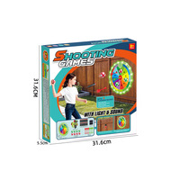 Cible de tir musicale LED personnalisée à piles pour enfants, pistolet à balles souples, jeu de fléchettes à balles collantes, intérieur/extérieur