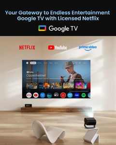 Dangbei Global Version MP1 MAX Triple Laser 4K 3100 Lumens 110% BT.2020 Android <span class=keywords><strong>TV</strong></span> 2x12W Son HDR10 Blu-ray 3D Portable HIFI - Product Image 3