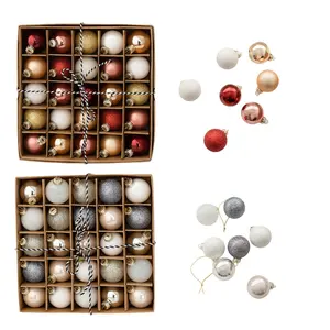الأكثر مبيعًا 25 قطعة كلاسيكية فاخرة لوازم العطلات 40 كرة عيد الميلاد المنفوخة من الزجاج لديكور المنزل للعام الجديد