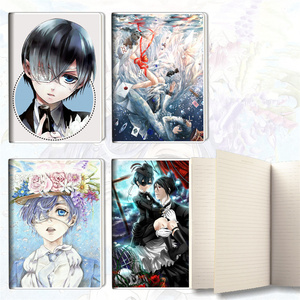 Quaderno per Appunti 13*18CM con Stampa Kuroshitsuji Sebastian Michaelis, Diario a Righe, Cancelleria Anime per Fan e Scuola - Product Image 1