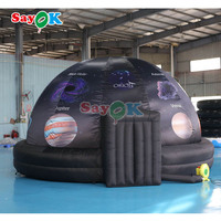 Sayok 100% Blackout 6m Portable Gonflable Planétarium Dôme Tentes Gonflable Cinéma Cinéma Tente pour Classe D'école