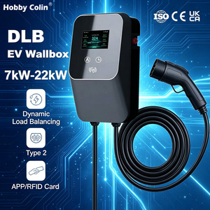 Borne de recharge murale à équilibrage dynamique de charge (DLB) 7kW 11kW 22kW Type 2 pour véhicules électriques avec gestion de l'énergie EVSE - Product Image 1