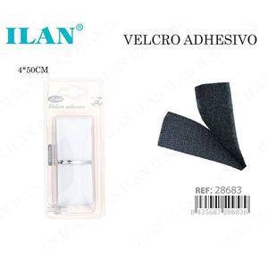 Ilan Velcro Adesivo 4x50 Cm Autoadesivo per Fissaggio - Product Image 1
