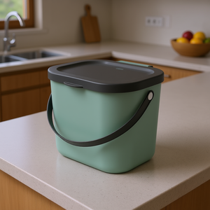 Contenedor de Basura Rotho Albula 10L con Tapa y Asa para Uso en la Cocina - Product Image 3