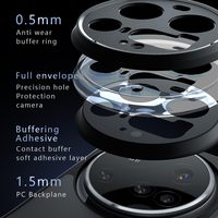 Para Xiaomi 15 Ultra mate magnético transparente funda 14T Pro para Redmi Note 13 Pro Plus Poco X7 Pro X6 AHard PC cubierta A5 C71 K70