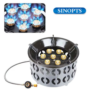 SINOPTS Hoge Vermogen Branders Draagbare Camping Gasfornuis Winddicht Buiten Gasbrander met Zeven Branders voor Wandelen Picknick Kamperen Koken - Product Image 2