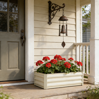 Jardinière extérieure en acier galvanisé personnalisable, étanche et anti-corrosion, avec doublure pour plantes, fourniture directe d'usine, pots de jardin