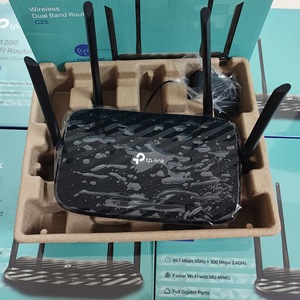 Routeur sans fil <span class=keywords><strong>TP</strong></span>-LINK CZ5 double bande <span class=keywords><strong>AC1200</strong></span> avec 4 antennes, Wi-Fi 5G, haute vitesse, entièrement utilisé - Product Image 5