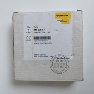 Amplificador de Conmutación Aislante TURCK IM1-22EX-T, Barrera de Seguridad, Montaje en Panel, Hecho en Alemania - Product Image 1