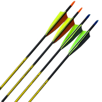 Flèche de chasse en fibre de carbone de 32 pouces, 4,4 mm, 6,2 mm, tir à l'arc et tir de compétition