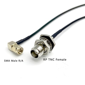 Câble coaxial RF <span class=keywords><strong>RG174U</strong></span> spécialisé SMA mâle coudé vers RP TNC femelle – Préféré par les techniciens émetteurs - Product Image 3