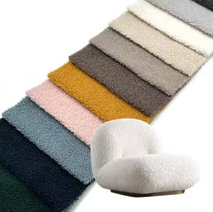 Tissu en velours bouclé Teddy imprimé à boucles particulières anti-boulochage pour textiles de maison, vêtements, coussins et jouets - Product Image 1
