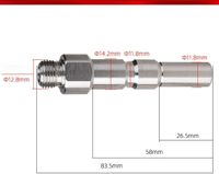 Adaptateur de mamelon d'accouplement KEW en acier inoxydable 1/4 ''connecteur rapide haute pression pour lave-auto outils de nettoyage de mousse de neige