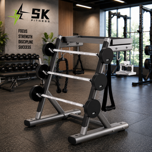 Support de rangement <span class=keywords><strong>pour</strong></span> câbles et plaques de poids SK Commercial, organisateur d'équipement de musculation multi-crochets <span class=keywords><strong>pour</strong></span> poids libres, certifié CE - Product Image 1