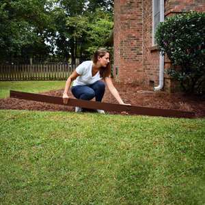 Valla Corta de Acero Galvanizado para Jardín - Estilo Art Deco, Resistente al Agua y a la Intemperie, Fácil de Instalar, Barandilla Decorativa para Jardín/Césped, Protección para Mascotas - Product Image 4