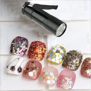 Low Price Portable Tool MIni 395/365nm UV 3AAA LED Flashlight For Money Detect For Nail Gel Dryer