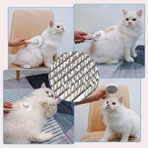 หวีกำจัดขนสัตว์เลี้ยงแบบใช้ซ้ำได้ KingHon สำหรับสุนัขและแมว แบบพกพา - Product Image 6