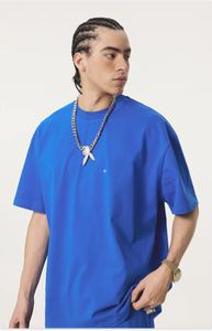 เสื้อยืดแขนสั้นผู้ชายสีพื้นทรงหลวมสไตล์อเมริกัน ผ้าฝ้ายแท้ สำหรับฤดูร้อนปี 2026 เหมาะสำหรับใส่ลำลองหรือเล่นกีฬา - Product Image 2