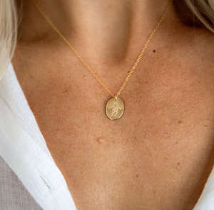 Collar Clásico de Acero Inoxidable con Mini Cristo Jesús Dorado, Accesorios de Moda para Mujer, Joyería Cristiana de Fe Religiosa - Product Image 5