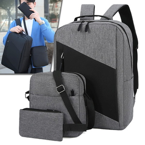 Sac à dos pour ordinateur portable avec logo personnalisé, 15,6 pouces, port de charge USB, tissu Oxford imperméable, sac à dos pour ordinateur portable, sac à dos scolaire - Product Image 1