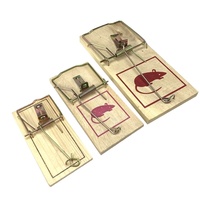 Piège à souris en bois à double ressort, intelligent, entièrement automatique, en plastique, piège à rats, station d'appât pour rongeurs, prix compétitif