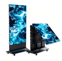 Écran LED portable pliable P1.53, affichage publicitaire autoportant pour salons professionnels, magasins éphémères, expositions
