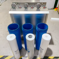 Système de filtre à eau portable pour toute la maison 3 étapes avec boîtier PP/CTO/GAC et SS pour la filtration de l'eau du robinet pour toute la maison