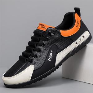 Scarpe da Guida in Pelle Traspirante per Uomo, Nuova Collezione Autunno 2026, Leggere, Antiscivolo, Suola Piatta, Sneaker Casual da Passeggio - Product Image 2