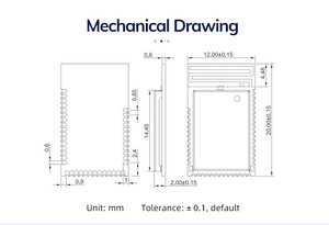 Certificado MinewSemi MS50SFB1 NRF52810 para <span class=keywords><strong>Bluetooth</strong></span> Low Energy BLE 5,0 Slave UART NFC <span class=keywords><strong>Module</strong></span> - Product Image 3