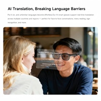 Lunettes Intelligentes IA : Reconnaissance IA, Traduction, Appel, Enregistrement Vidéo, Multifonction Haute Valeur, Verres à Teinte Variable, Tactiles