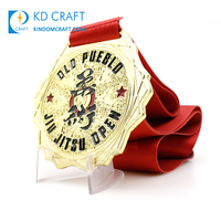 Médaillon de kick-boxing de taekwondo de sport en émail personnalisé médaille de kickboxing en métal en alliage de zinc or argent bronze