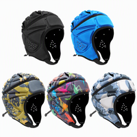 Casque de rugby en EVA souple, moulé monobloc, antichoc, personnalisé en usine depuis 10 ans, pour le flag football