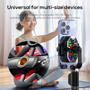 MEMO DL21 Cell Phone Cooling <b>Fan</b> Radiator Gaming Mobile Dual <b>Fans</b> Phone Cooler for Live Streaming Outdoor Vlog - Product Image 3