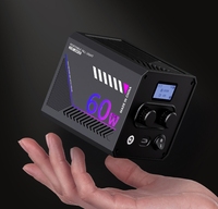 Nouvelle conception ZGRL60W Lumière LED COB RVB Équipement d'éclairage vidéo professionnel Éclairage continu pour projecteur portable
