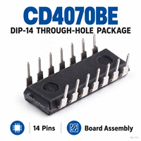 Stok CD4070 CD4070BE Quad 2-Input XOR Gate CMOS Logic IC Chip untuk Prototipe Sirkuit Digital Pasokan Grosir