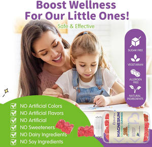 Permen Kunyah Tidur Rasa Alami Label Pribadi OEM Bebas Melatonin dengan <span class=keywords><strong>Vitamin</strong></span> B6 & <span class=keywords><strong>D3</strong></span>, L-theanine, Magnesium Glycinate - Product Image 3