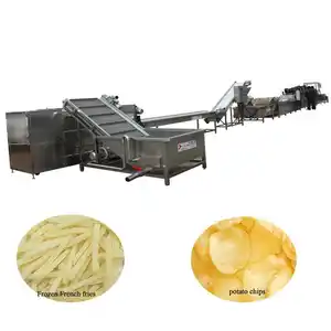 Máquinas de fabricación de chips directa de fábrica, maquinaria automática de línea de producción de patatas fritas a pequeña escala